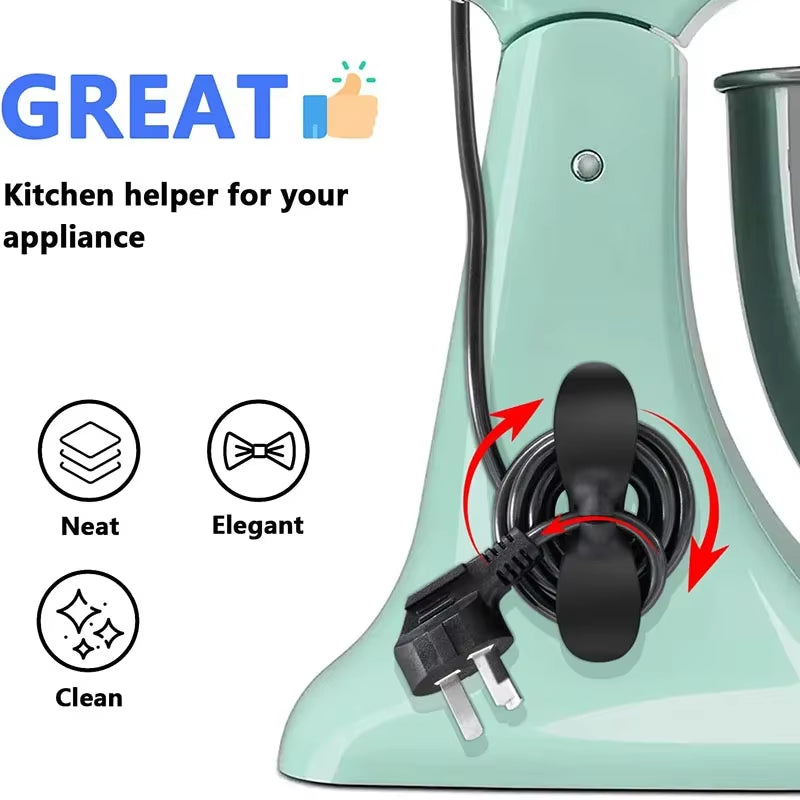 3-6Pcs Cord Winder Organizer for Kitchen Appliance Cord Wrapper Cable Management Clip Holder for Air Fryer Coffee Machine Fixer
