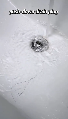 Bathroom Sink Hair Catcher – Pop-Up Drain Filter Stopper (2-Pack, Stainless Steel)