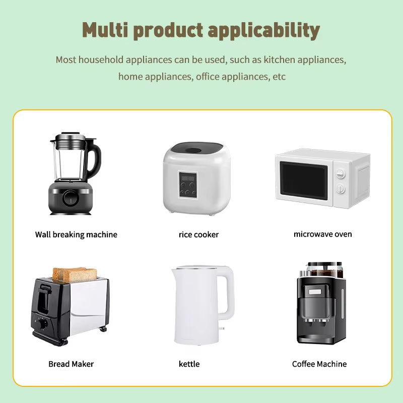 3-6Pcs Cord Winder Organizer for Kitchen Appliance Cord Wrapper Cable Management Clip Holder for Air Fryer Coffee Machine Fixer