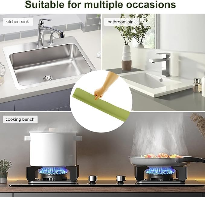 Silicon, Sink Splash Guard for Kitchen and Bathroom