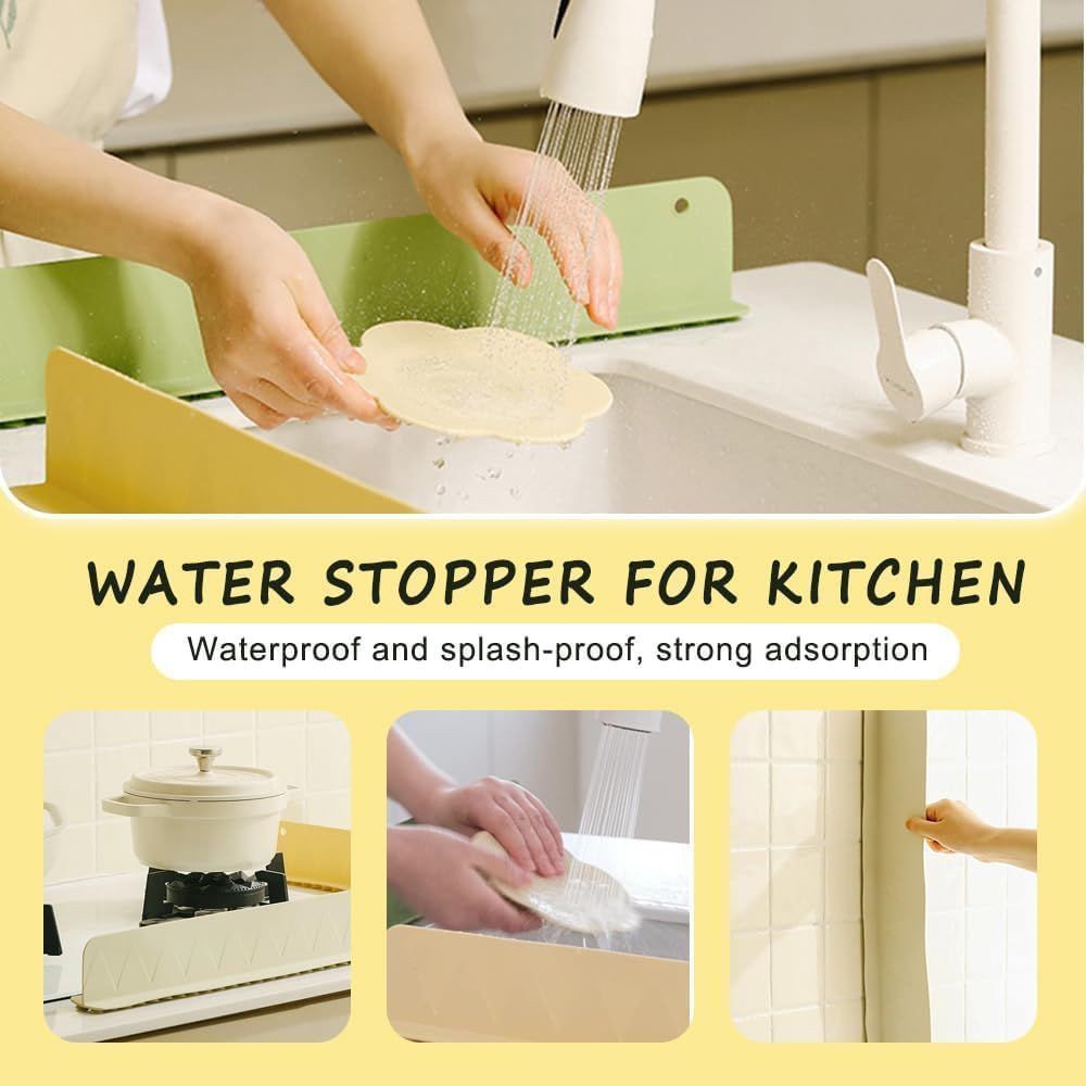 Silicon, Sink Splash Guard for Kitchen and Bathroom