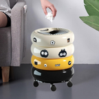 Trash Can Wheeled Dustbin with Lid Waste Bin