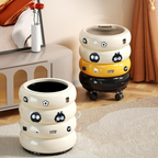 Trash Can Wheeled Dustbin with Lid Waste Bin