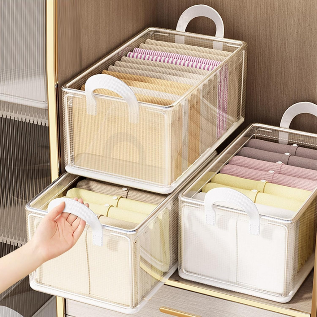 Transparent Storage Boxes/Clothes Organizer Storage Box