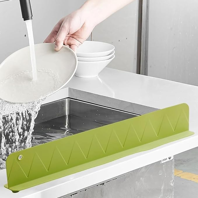 Silicon, Sink Splash Guard for Kitchen and Bathroom